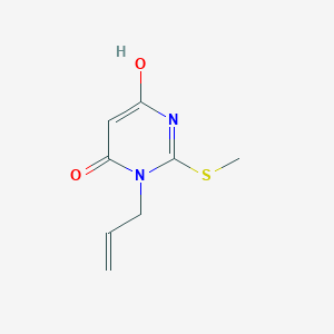 6-Hydroxy-2-methylsulfanyl-3-prop-2-enylpyrimidin-4-one