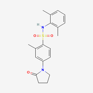 N-(2,6-dimethylphenyl)-2-methyl-4-(2-oxopyrrolidin-1-yl)benzenesulfonamide