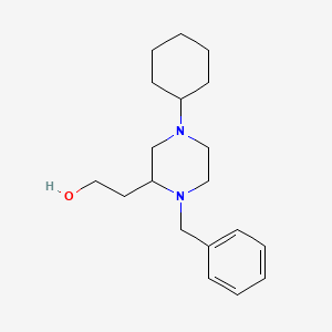 2-(1-benzyl-4-cyclohexyl-2-piperazinyl)ethanol