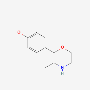 molecular formula C12H17NO2 B599994 2-(4-甲氧基苯基)-3-甲基吗啉 CAS No. 100369-95-7