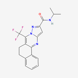 N-isopropyl-7-(trifluoromethyl)-5,6-dihydrobenzo[h]pyrazolo[5,1-b]quinazoline-10-carboxamide