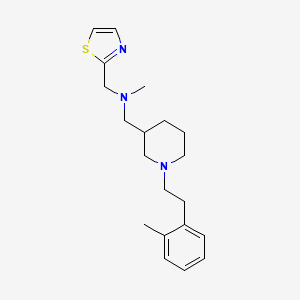 N-methyl-1-{1-[2-(2-methylphenyl)ethyl]-3-piperidinyl}-N-(1,3-thiazol-2-ylmethyl)methanamine