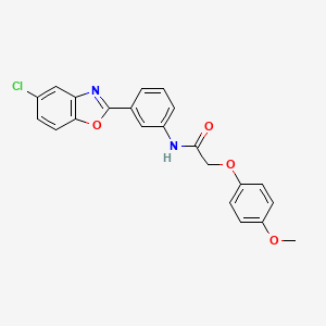 N-[3-(5-chloro-1,3-benzoxazol-2-yl)phenyl]-2-(4-methoxyphenoxy)acetamide