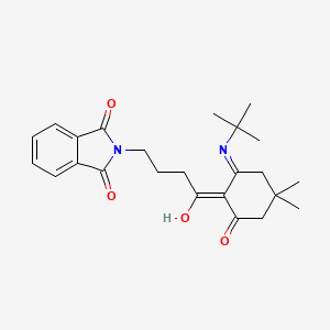 2-{4-[2-(TERT-BUTYLAMINO)-4,4-DIMETHYL-6-OXO-1-CYCLOHEXENYL]-4-OXOBUTYL}-1H-ISOINDOLE-1,3(2H)-DIONE