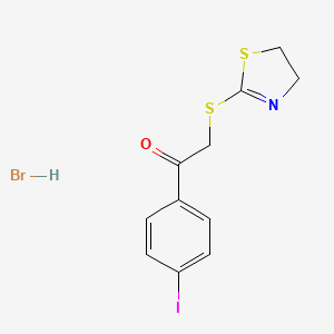 2-(4,5-dihydro-1,3-thiazol-2-ylthio)-1-(4-iodophenyl)ethanone hydrobromide