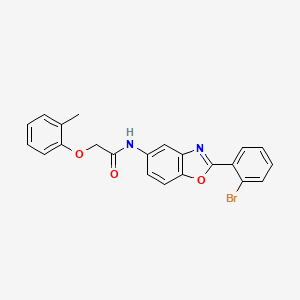 N-[2-(2-bromophenyl)-1,3-benzoxazol-5-yl]-2-(2-methylphenoxy)acetamide