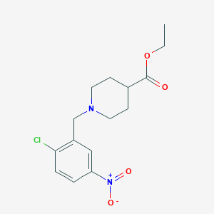 ethyl 1-(2-chloro-5-nitrobenzyl)-4-piperidinecarboxylate