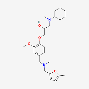 1-[cyclohexyl(methyl)amino]-3-[2-methoxy-4-({methyl[(5-methyl-2-furyl)methyl]amino}methyl)phenoxy]-2-propanol