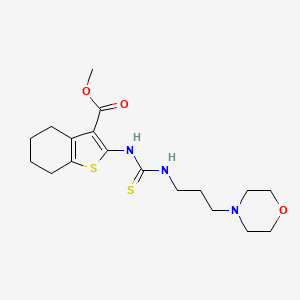 methyl 2-[({[3-(4-morpholinyl)propyl]amino}carbonothioyl)amino]-4,5,6,7-tetrahydro-1-benzothiophene-3-carboxylate