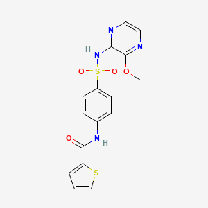 N-(4-{[(3-methoxy-2-pyrazinyl)amino]sulfonyl}phenyl)-2-thiophenecarboxamide