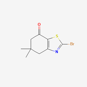 molecular formula C9H10BrNOS B600009 2-溴-5,5-二甲基-5,6-二氢苯并[d]噻唑-7(4H)-酮 CAS No. 10513-26-5