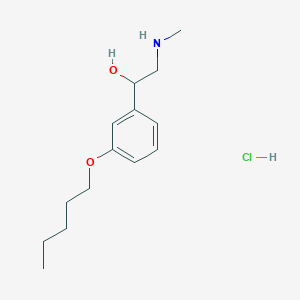 2-(Methylamino)-1-(3-pentoxyphenyl)ethanol;hydrochloride