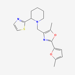 1-{[5-methyl-2-(5-methyl-2-furyl)-1,3-oxazol-4-yl]methyl}-2-(1,3-thiazol-2-yl)piperidine