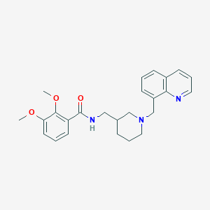 2,3-dimethoxy-N-{[1-(8-quinolinylmethyl)-3-piperidinyl]methyl}benzamide