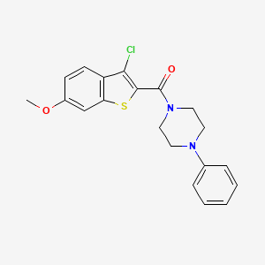 1-[(3-chloro-6-methoxy-1-benzothien-2-yl)carbonyl]-4-phenylpiperazine