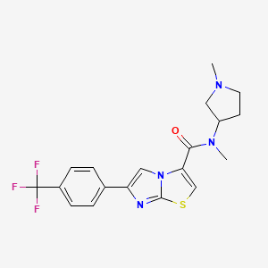 N-methyl-N-(1-methyl-3-pyrrolidinyl)-6-[4-(trifluoromethyl)phenyl]imidazo[2,1-b][1,3]thiazole-3-carboxamide