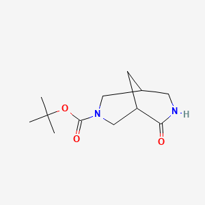 B600018 6-Oxo-3,7-diazabicyclo[3.3.1]nonane-3-carboxylic acid tert-butylester CAS No. 183277-52-3