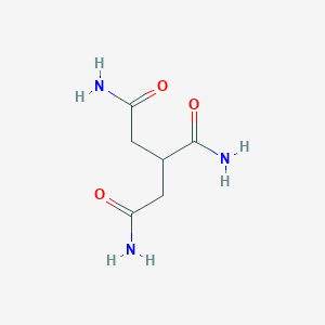 molecular formula C6H11N3O3 B060002 1,2,3-Propanetricarboxamide CAS No. 1205674-38-9
