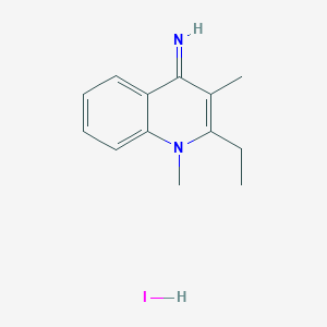 molecular formula C13H17IN2 B6000209 2-ethyl-1,3-dimethyl-4(1H)-quinolinimine hydroiodide 