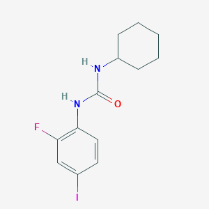 molecular formula C13H16FIN2O B6000213 N-cyclohexyl-N'-(2-fluoro-4-iodophenyl)urea 