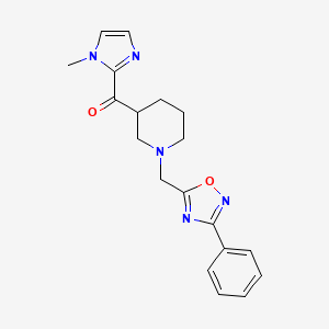 (1-methyl-1H-imidazol-2-yl){1-[(3-phenyl-1,2,4-oxadiazol-5-yl)methyl]-3-piperidinyl}methanone