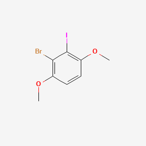 molecular formula C8H8BrIO2 B600024 2-溴-3-碘-1,4-二甲氧基苯 CAS No. 107135-55-7