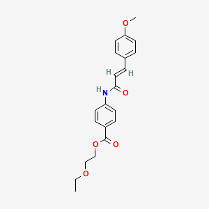 2-ethoxyethyl 4-{[3-(4-methoxyphenyl)acryloyl]amino}benzoate