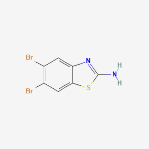 molecular formula C7H4Br2N2S B600025 2-氨基-5,6-二溴苯并噻唑 CAS No. 127977-72-4