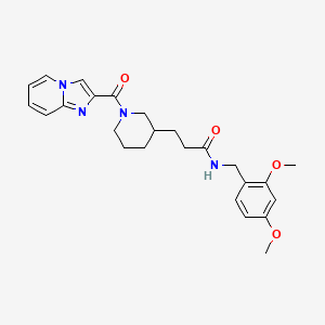 N-(2,4-dimethoxybenzyl)-3-[1-(imidazo[1,2-a]pyridin-2-ylcarbonyl)-3-piperidinyl]propanamide