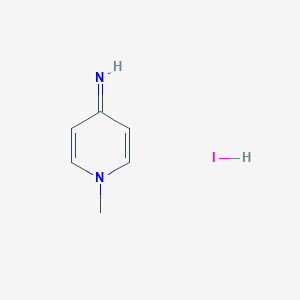 molecular formula C6H9IN2 B6000289 1-methyl-4(1H)-pyridinimine hydroiodide 