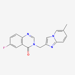 6-fluoro-3-[(6-methylimidazo[1,2-a]pyridin-2-yl)methyl]quinazolin-4(3H)-one