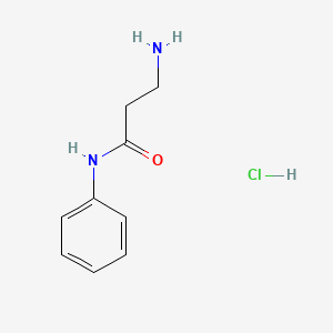 molecular formula C9H13ClN2O B600031 3-Amino-N-phenylpropanamide hydrochloride CAS No. 115022-95-2