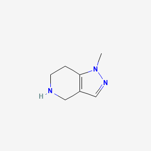 molecular formula C7H11N3 B600037 1-甲基-4,5,6,7-四氢-1H-吡唑并[4,3-c]吡啶 CAS No. 100501-58-4