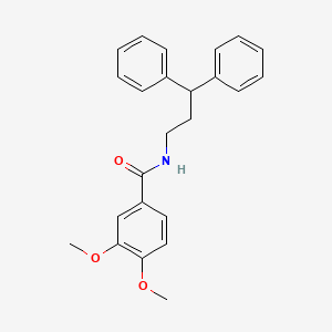 N-(3,3-diphenylpropyl)-3,4-dimethoxybenzamide