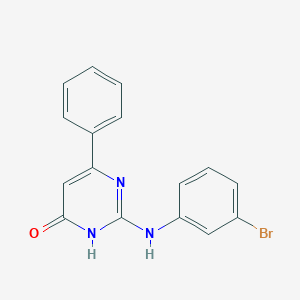 2-[(3-bromophenyl)amino]-6-phenyl-4(3H)-pyrimidinone