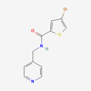 4-bromo-N-(4-pyridinylmethyl)-2-thiophenecarboxamide