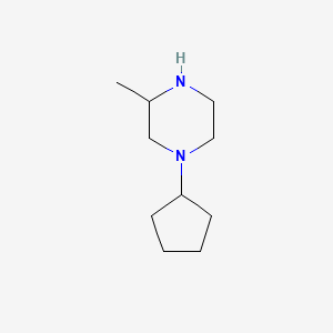 molecular formula C10H20N2 B600047 1-环戊基-3-甲基哌嗪 CAS No. 163526-35-0