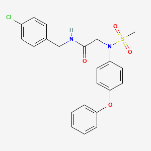 N~1~-(4-chlorobenzyl)-N~2~-(methylsulfonyl)-N~2~-(4-phenoxyphenyl)glycinamide