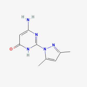 6-amino-2-(3,5-dimethyl-1H-pyrazol-1-yl)-4(3H)-pyrimidinone