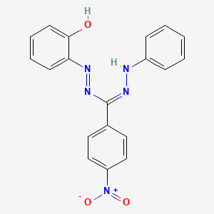 2-{[(4-nitrophenyl)(phenyl)carbonohydrazonoyl]diazenyl}phenol