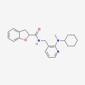 N-({2-[cyclohexyl(methyl)amino]-3-pyridinyl}methyl)-2,3-dihydro-1-benzofuran-2-carboxamide