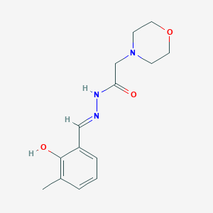 N'-(2-hydroxy-3-methylbenzylidene)-2-(4-morpholinyl)acetohydrazide