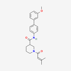 N-(3'-methoxy-4-biphenylyl)-1-(3-methyl-2-butenoyl)-3-piperidinecarboxamide