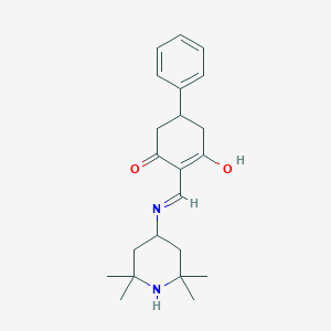 5-phenyl-2-{[(2,2,6,6-tetramethyl-4-piperidinyl)amino]methylene}-1,3-cyclohexanedione