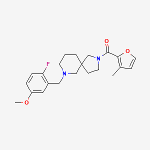 7-(2-fluoro-5-methoxybenzyl)-2-(3-methyl-2-furoyl)-2,7-diazaspiro[4.5]decane