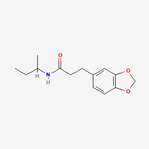 3-(1,3-benzodioxol-5-yl)-N-(sec-butyl)propanamide