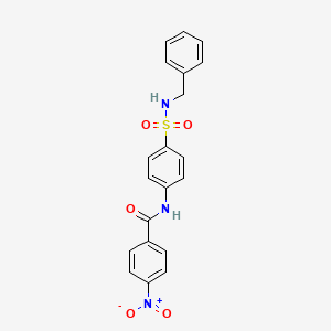 N-{4-[(benzylamino)sulfonyl]phenyl}-4-nitrobenzamide