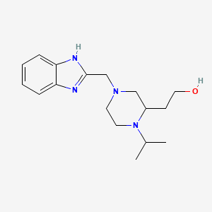 2-[4-(1H-benzimidazol-2-ylmethyl)-1-isopropyl-2-piperazinyl]ethanol