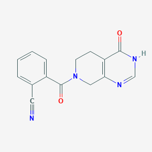 2-[(4-oxo-4,5,6,8-tetrahydropyrido[3,4-d]pyrimidin-7(3H)-yl)carbonyl]benzonitrile