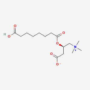 molecular formula C15H27NO6 B600082 (L)-亚精胺肉碱 CAS No. 102636-81-7